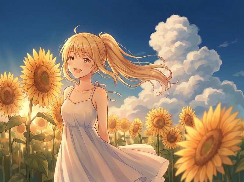 51视频动漫美图-向日葵少女